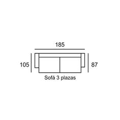 MARCONI SOFA 3 PLZ. DINO 1 GRIS OSCURO>15 2
