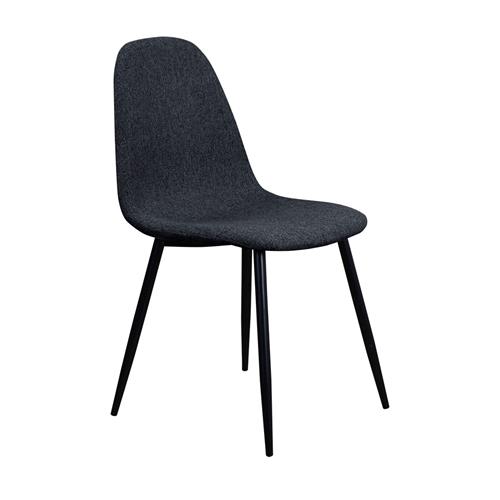 NAXOS SILLA P/MET. NEGRO T/NIDO 01 GRIS OSCURO