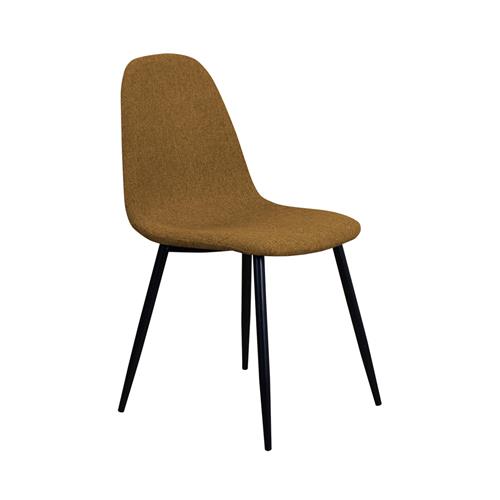 NAXOS SILLA P/MET. NEGRO T/NIDO 09 OCRE