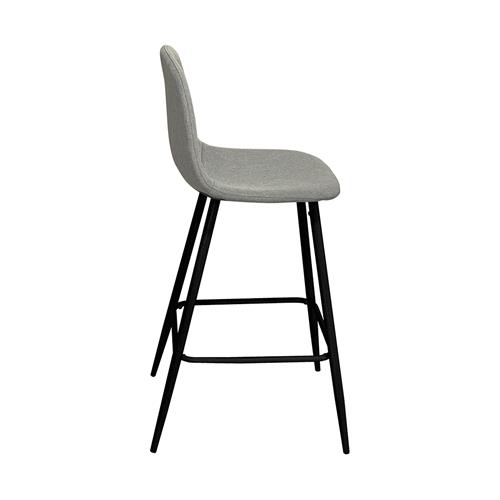 BORNEO TABURETE P/MET. NEGRO T/MERCURIO 28 GRIS
