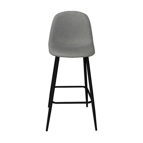 BORNEO TABURETE P/MET. NEGRO T/MERCURIO 28 GRIS
