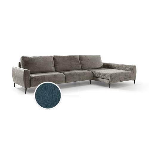 MOON 3P+CHAISE DER. LORIS C/75 AZUL VERDOSO