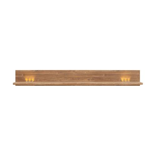 GERMAN ESTANTE 200CM C/NOGAL LEDS