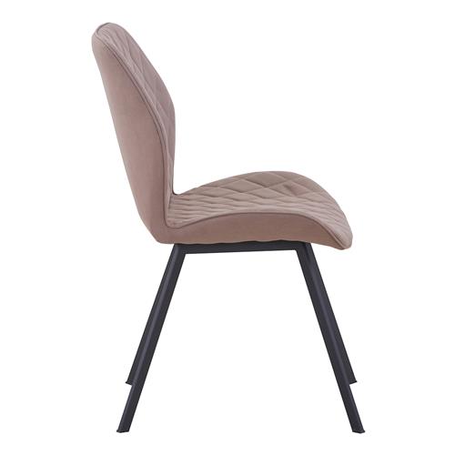 MOLY SILLA P/NEGRA TELA BEIGE OSCURO (XS2657)