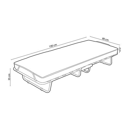 COMO CAMA PLEGABLE 80X190