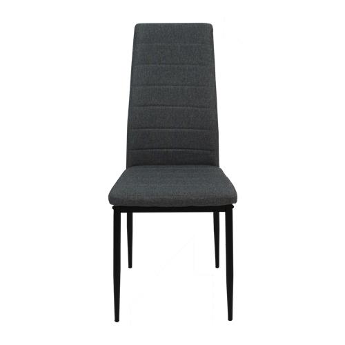 BENI SILLA COMEDOR TELA GRIS P/NEGRA >103