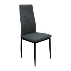 BENI SILLA COMEDOR TELA GRIS P/NEGRA >103