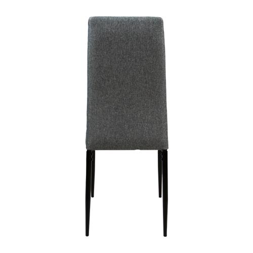 BENI SILLA COMEDOR TELA GRIS P/NEGRA >103