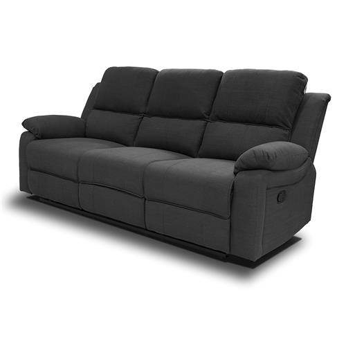 SARAH SOFA 3P. RELAX MANUAL TPDO. GRIS OSCURO