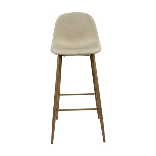 XS2499 STOOL TABUR.TELA BEIGE OSC. P/C. ROBLE BS28