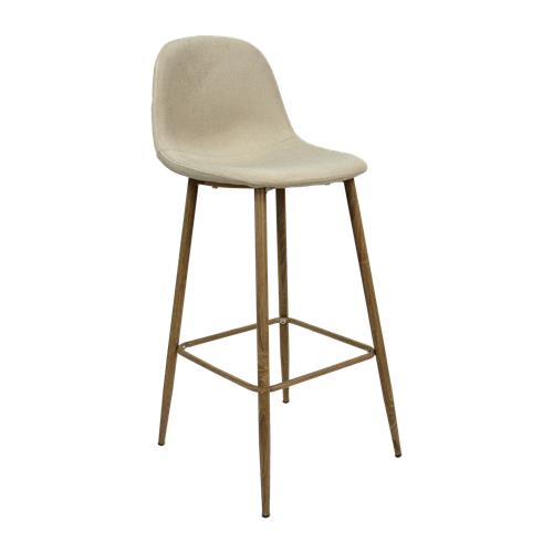 XS2499 STOOL TABUR.TELA BEIGE OSC. P/C. ROBLE BS28