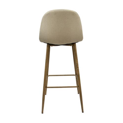 XS2499 STOOL TABUR.TELA BEIGE OSC. P/C. ROBLE BS28