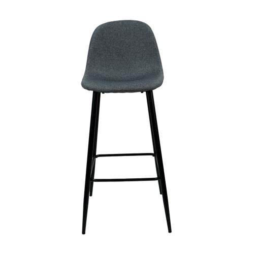 XS2499 STOOL TAB. TELA GRIS OSC. P/C. NEGRAS BS28