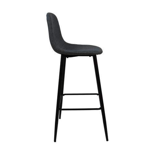 XS2499 STOOL TAB. TELA GRIS OSC. P/C. NEGRAS BS28