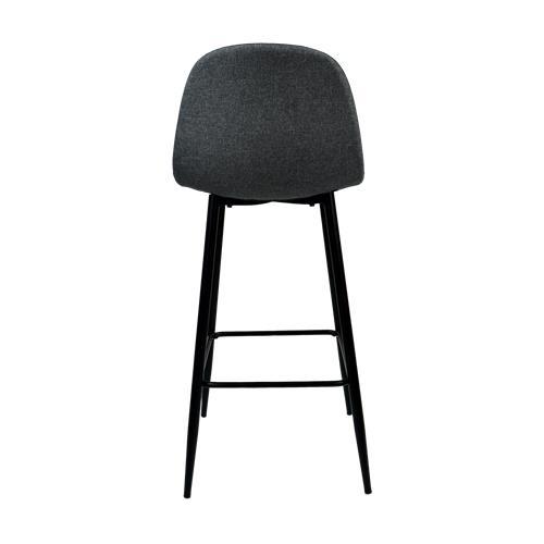 XS2499 STOOL TAB. TELA GRIS OSC. P/C. NEGRAS BS28