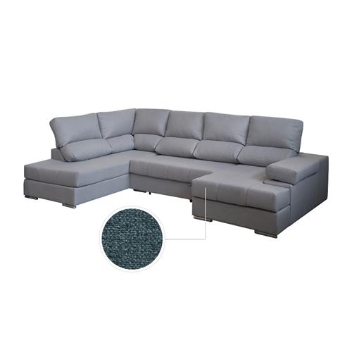 ITALIA RINCON IZDO+CHAISE TAP.ORION 7 AZUL