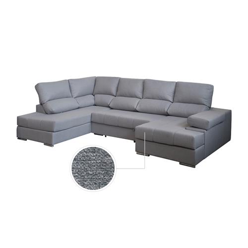 ITALIA RINCON IZDO+CHAISE TAP.ORION 9 GRIS