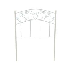 FLORES CABECERO FORJA 90CM. COLOR BLANCO