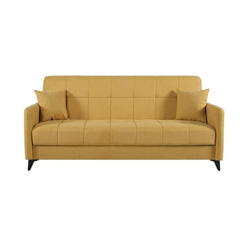 SANTI SOFA CAMA LIBRO BACOS 08 MOSTAZA