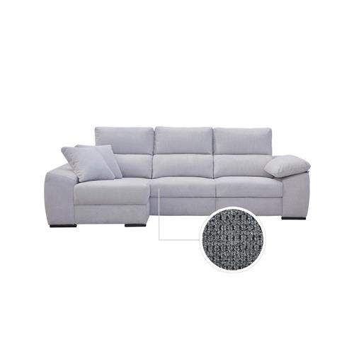 DAMASCO 3P+CHAISE IZQ. ESTRELLA 22 GRIS OSCURO