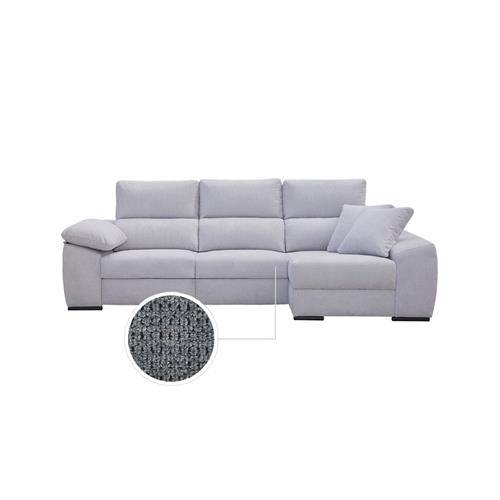 DAMASCO 3P+CHAISE DER. ESTRELLA 22 GRIS OSCURO