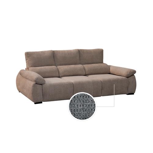 BOMBAY SOFA 4 PL. EXTRA. ESTRELLA 22 GRIS OSCURO