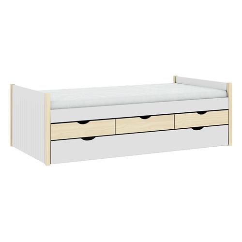 VALKA CAMA NIDO 3C 90X190 BLANCO/CERA C/SM