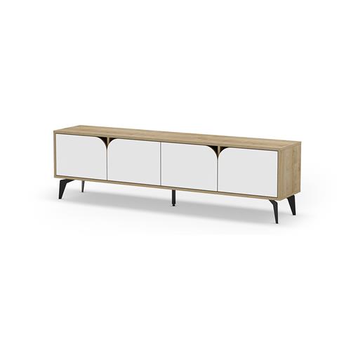 NOLA MUEBLE TV 4P 180cm ROBLE/BLANCO