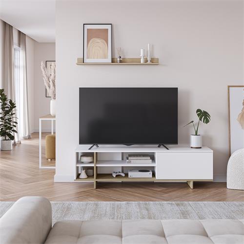 CEQUOIA MUEBLE TV 1P4H BLANCO/ROBLE