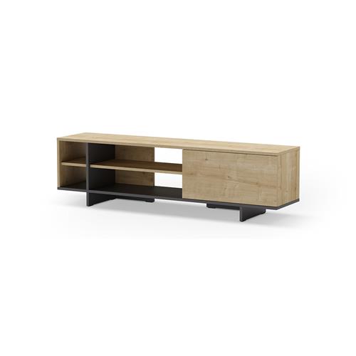 CEQUOIA MUEBLE TV 1P4H ROBLE/NEGRO SILKY