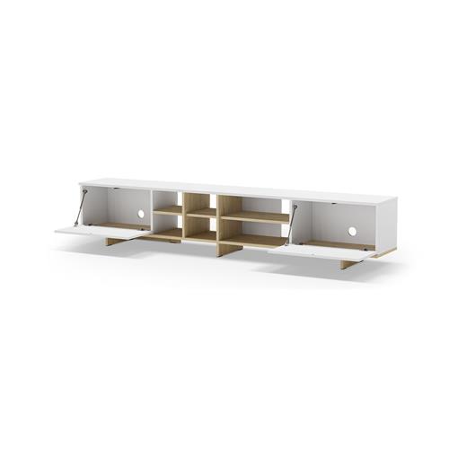 CEQUOIA MUEBLE TV 2P 230cm BLANCO/ROBLE