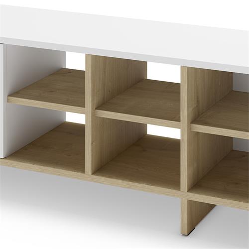 CEQUOIA MUEBLE TV 2P 230cm BLANCO/ROBLE