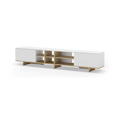 CEQUOIA MUEBLE TV 2P 230cm BLANCO/ROBLE