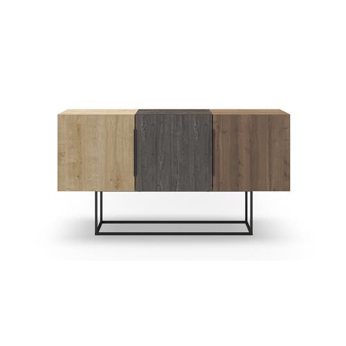 TITAN APARADOR 3P ROBLE/MARRON OSC/NOGAL PATA MET.