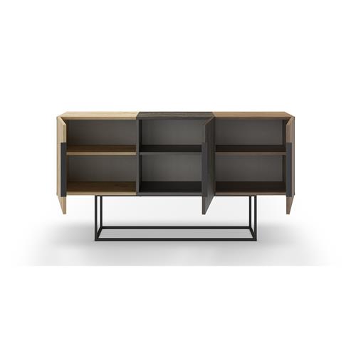 TITAN APARADOR 3P ROBLE/MARRON OSC/NOGAL PATA MET.