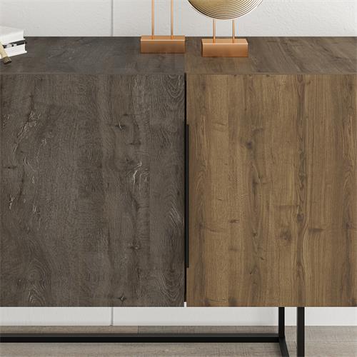TITAN APARADOR 3P ROBLE/MARRON OSC/NOGAL PATA MET.