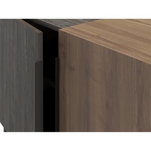 TITAN APARADOR 4P 200cm MARRON OSC/ROBLE/NOGAL