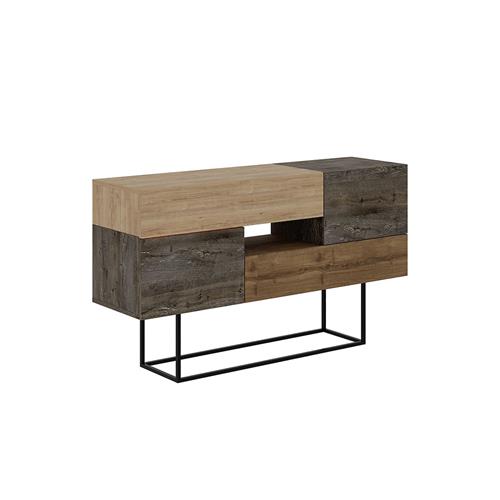 TITAN APARADOR 2P2C1H MARRON OSCURO/ROBLE/NOGAL