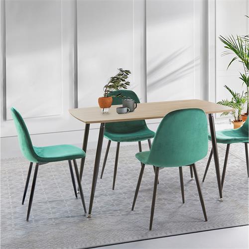 SWEEDEN MESA 120x80 TAPA MADERA P/NEGRA