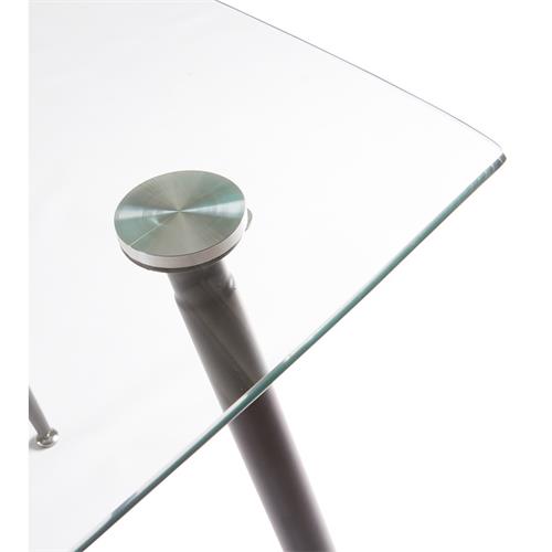 SWEEDEN MESA 120x80 TAPA CRISTAL P/NEGRA