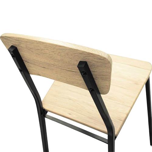 SK1401 CONJ. MESA+ 4 SILLAS ESTR. NEGRO A/CAMBRIA