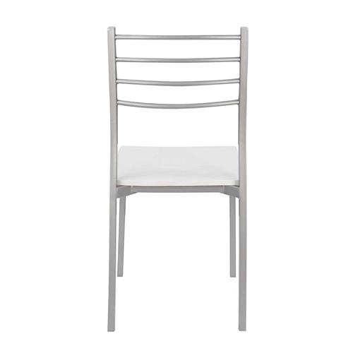 SK1424 SILLA METALICA ASIENTO BLANCO LAC. MONTADA