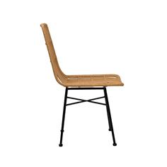 DESIRE SILLA PE RATTAN C/NATURAL P/MET.NEGRA 2