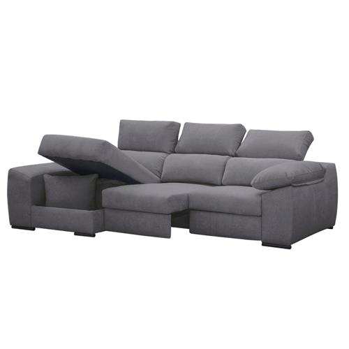 DAMASCO 3P+CHAISE IZQ. ESTRELLA 22 GRIS OSCURO