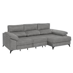 MILLER 3P+CHAISE DER. PALERMO 15 GRIS CLARO