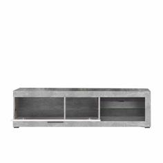 REMO MUEBLE TV 1P CEMENTO BT BLANCO OB BLF 2