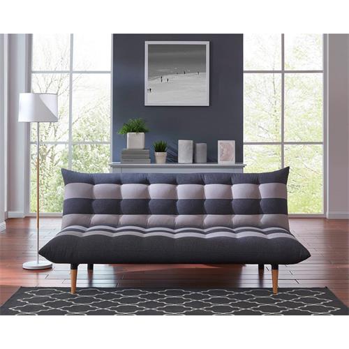 WING SOFA CAMA TAP. RAYAS GRIS/TAUPE